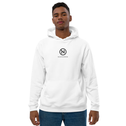 naekknok - Premium-Bio-Hoodie mit Stick und Druck