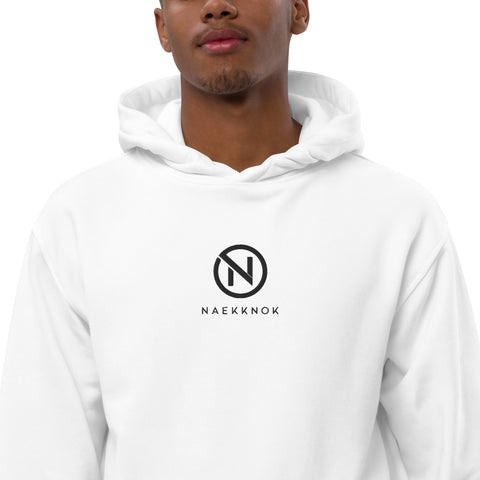 naekknok - Premium-Bio-Hoodie mit Stick und Druck