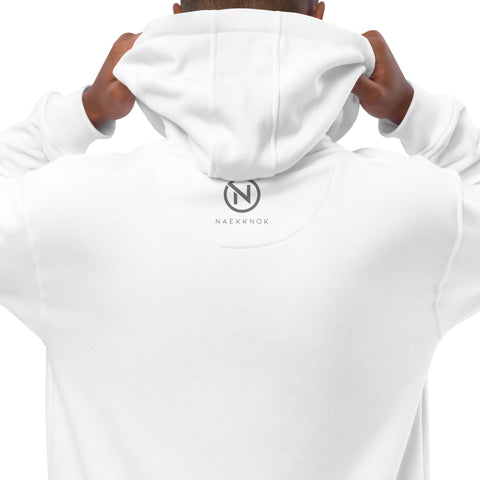 naekknok - Premium-Bio-Hoodie mit Stick und Druck