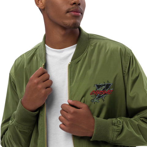 ChrisMiz - Recycelte Premium-Bomberjacke mit Stick