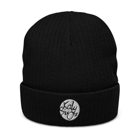 KalySixOne - Gerippte-Beanie mit Stick