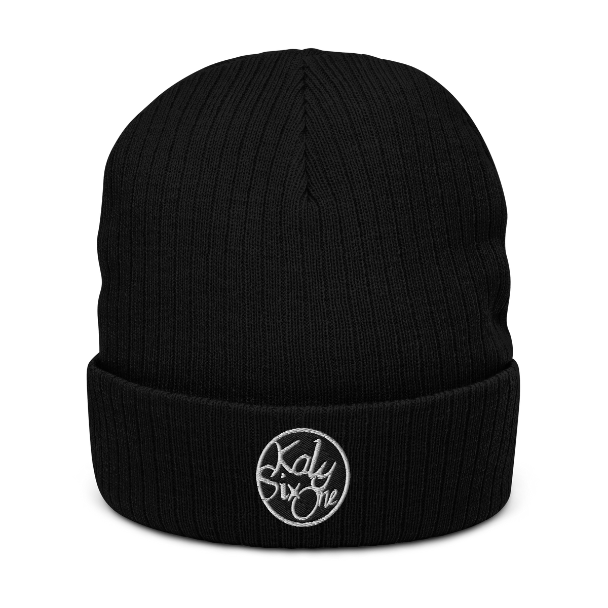 KalySixOne - Gerippte-Beanie mit Stick