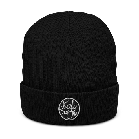 KalySixOne - Gerippte-Beanie mit Stick