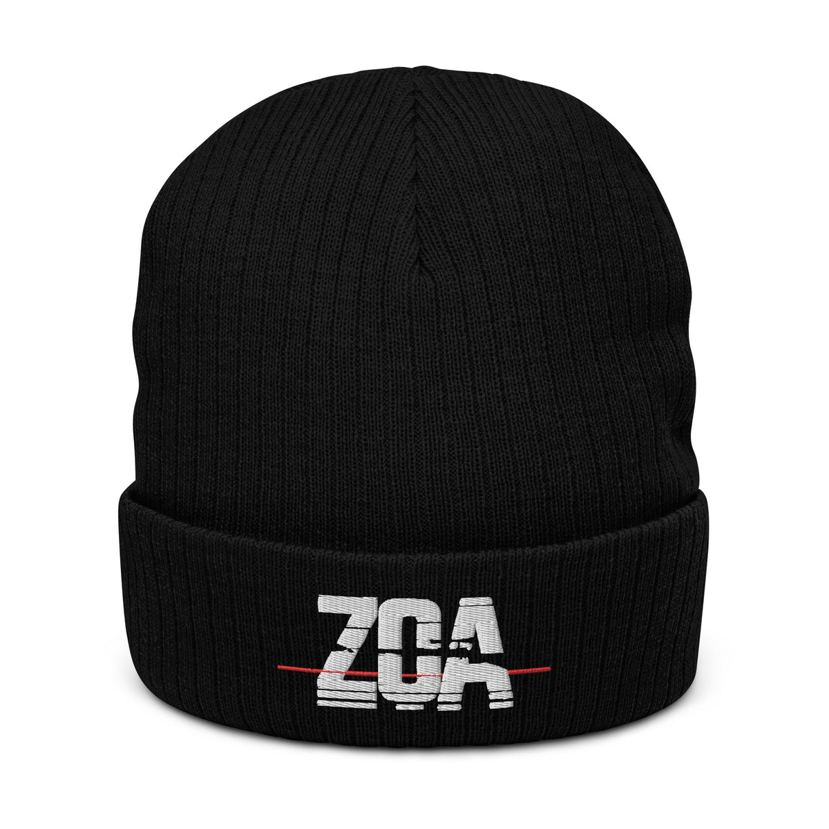 ZOA__ - Gerippte-Beanie mit Stick