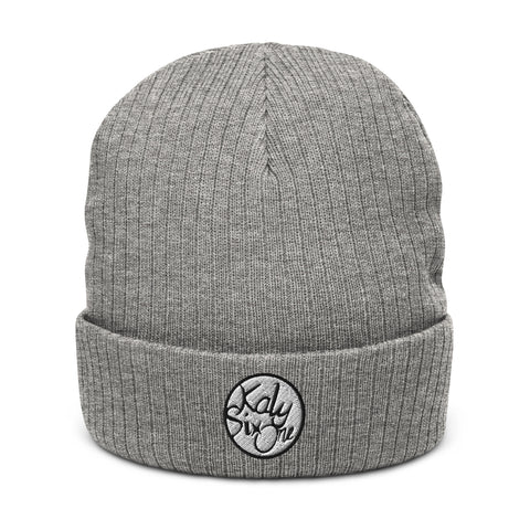 KalySixOne - Gerippte-Beanie mit Stick