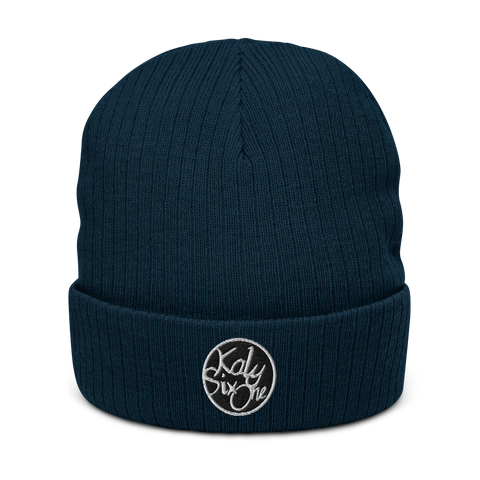 KalySixOne - Gerippte-Beanie mit Stick