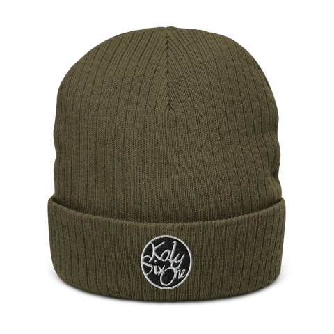KalySixOne - Gerippte-Beanie mit Stick
