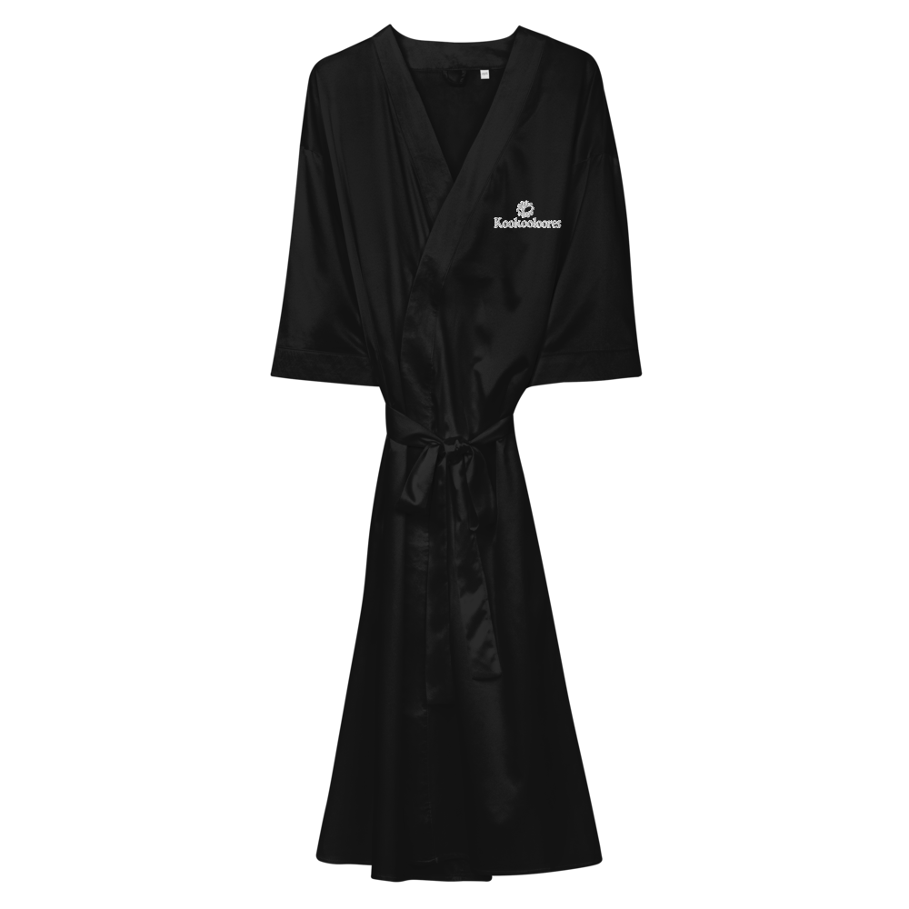 kookooloores - Bademantel aus Satin mit Stick