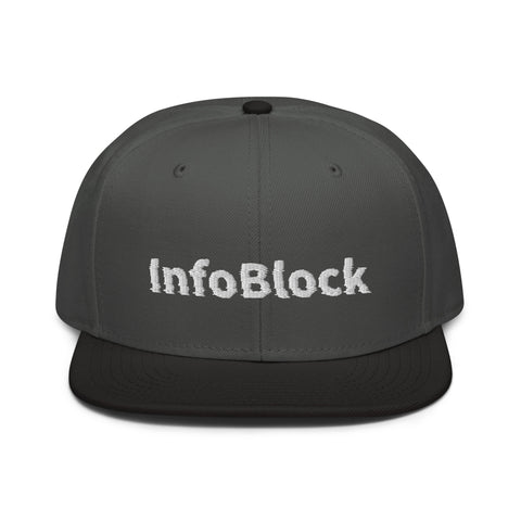 InfoBlock - Snapback-Cap mit Stick
