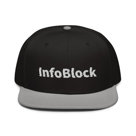 InfoBlock - Snapback-Cap mit Stick