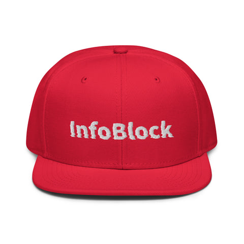 InfoBlock - Snapback-Cap mit Stick