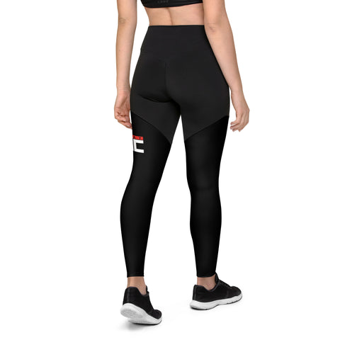 Twitcherlab/DJ-EMC - Sports-Leggings mit Druck