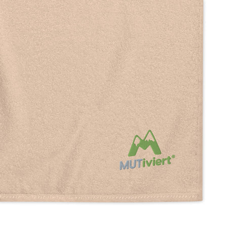 MUTiviert - Badetuch mit Baumwolle und Stick