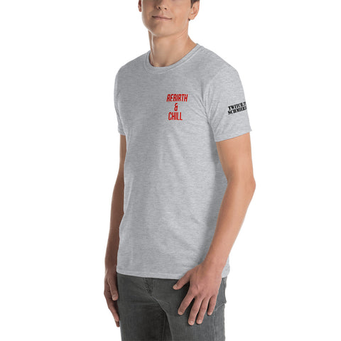 Schmier316 - "Rebirth and Chill" Herren Softstyle T-Shirt mit Druck