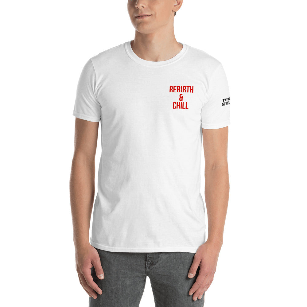 Schmier316 - "Rebirth and Chill" Herren Softstyle T-Shirt mit Druck
