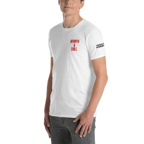 Schmier316 - "Rebirth and Chill" Herren Softstyle T-Shirt mit Druck