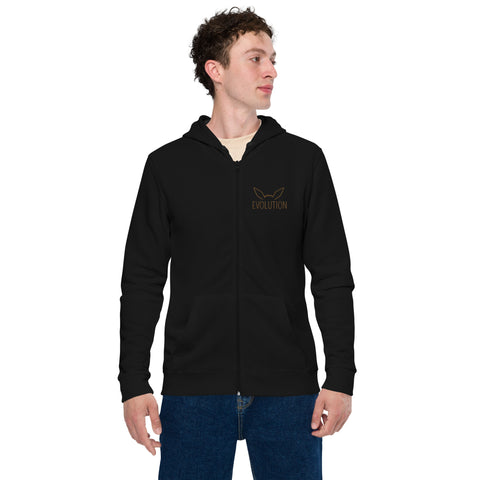 LuiTheDinosaur - Unisex-Zip-Hoodie mit Stick