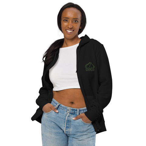 LuiTheDinosaur - Unisex-Zip-Hoodie mit Stick
