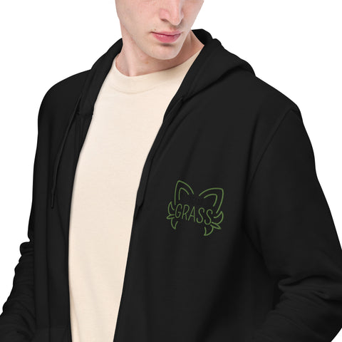 LuiTheDinosaur - Unisex-Zip-Hoodie mit Stick