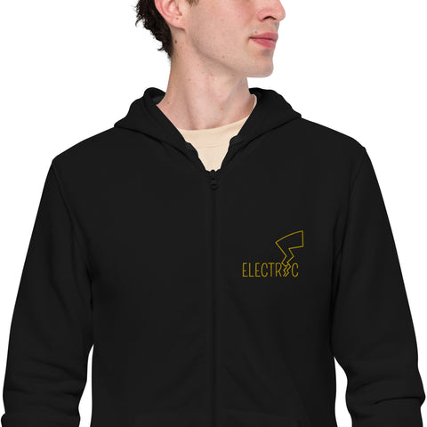 LuiTheDinosaur - Unisex-Zip-Hoodie mit Stick