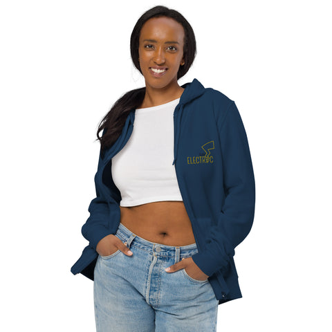 LuiTheDinosaur - Unisex-Zip-Hoodie mit Stick