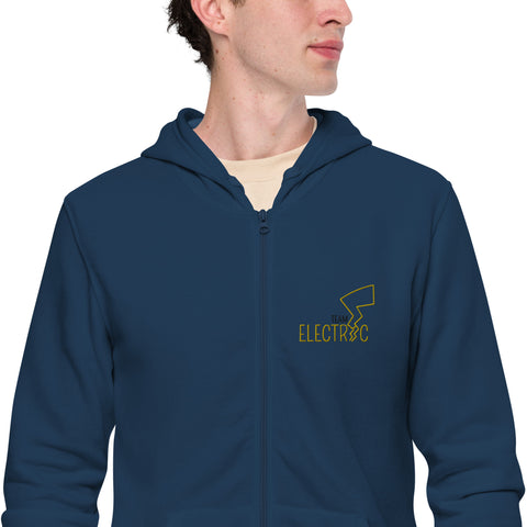 LuiTheDinosaur - Unisex-Zip-Hoodie mit Stick