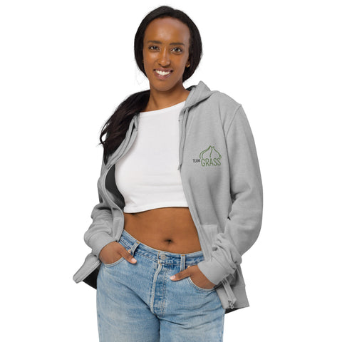 LuiTheDinosaur - Unisex-Zip-Hoodie mit Stick