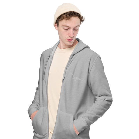 mustibaz - Unisex-Zip-Hoodie mit Stick