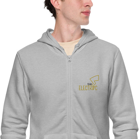 LuiTheDinosaur - Unisex-Zip-Hoodie mit Stick