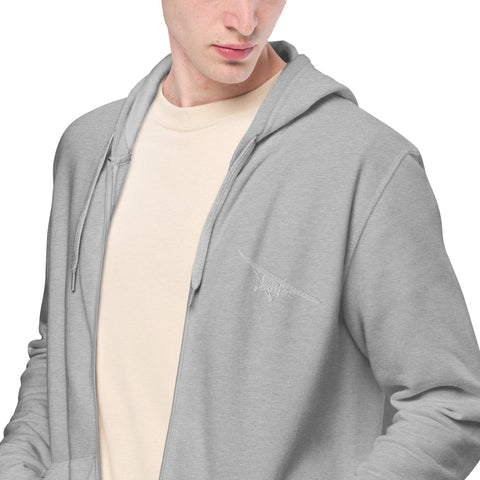 mustibaz - Unisex-Zip-Hoodie mit Stick