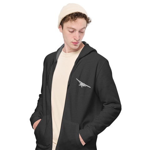 mustibaz - Unisex-Zip-Hoodie mit Stick