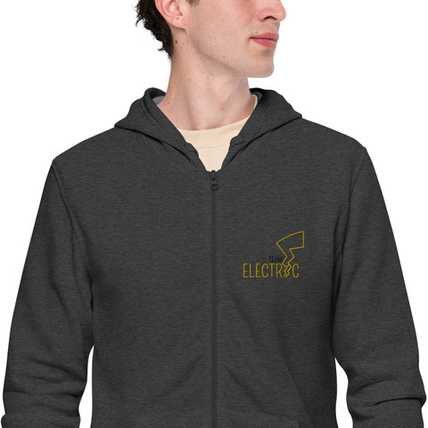 LuiTheDinosaur - Unisex-Zip-Hoodie mit Stick