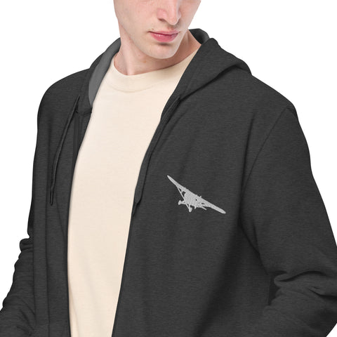 mustibaz - Unisex-Zip-Hoodie mit Stick