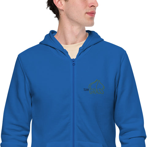 LuiTheDinosaur - Unisex-Zip-Hoodie mit Stick
