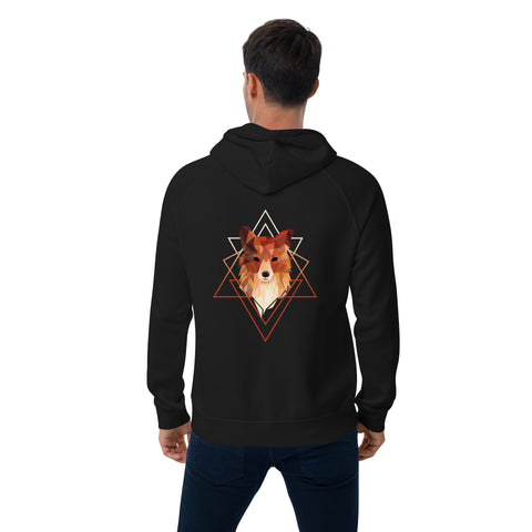 Ferox_K - Unisex-Bio-Raglan-Hoodie mit Druck