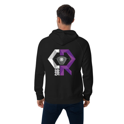 Cryptix995 - Unisex-Bio-Hoodie mit Stick und Rückendruck