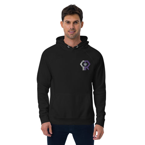 Cryptix995 - Unisex-Bio-Hoodie mit Stick und Rückendruck