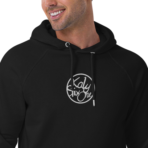 KalySixOne - Unisex-Bio-Raglan-Hoodie mit Stick