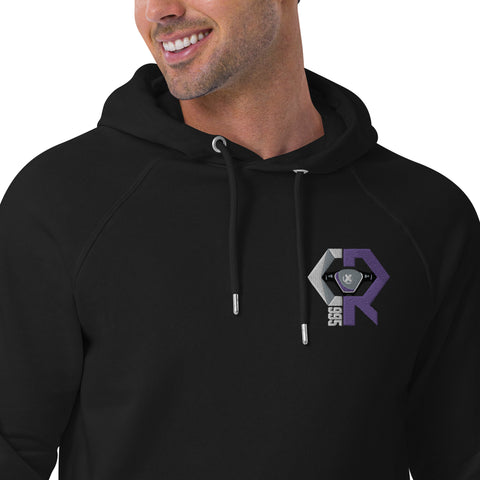 Cryptix995 - Unisex-Bio-Hoodie mit Stick und Rückendruck