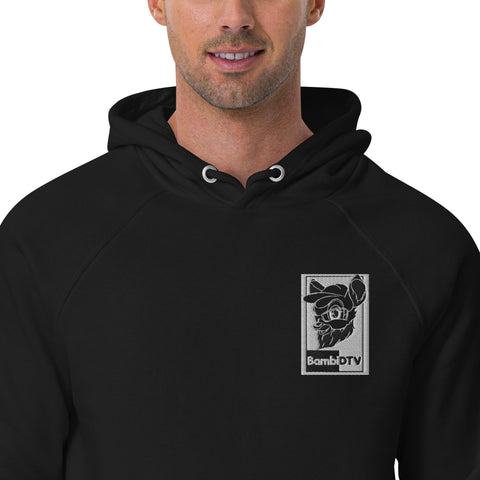 BambiDTV - Herren-Raglan-Hoodie aus Biobaumwolle mit Stick