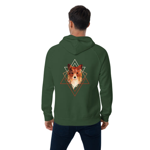 Ferox_K - Unisex-Bio-Raglan-Hoodie mit Druck