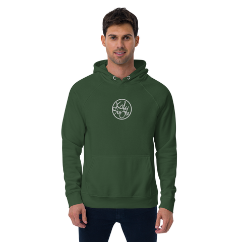 KalySixOne - Unisex-Bio-Raglan-Hoodie mit Stick