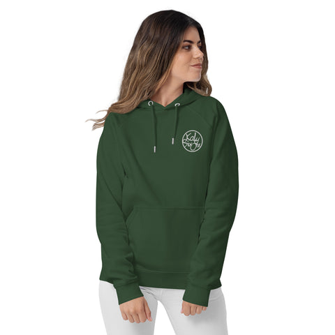 KalySixOne - Unisex-Bio-Raglan-Hoodie mit Stick