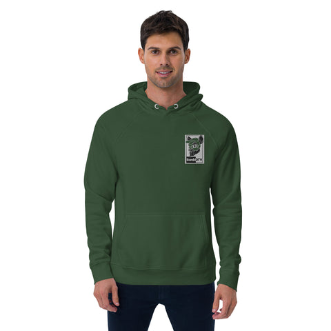BambiDTV - Herren-Raglan-Hoodie aus Biobaumwolle mit Stick