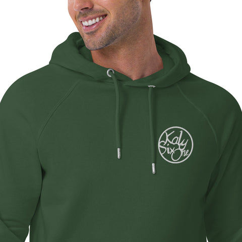 KalySixOne - Unisex-Bio-Raglan-Hoodie mit Stick