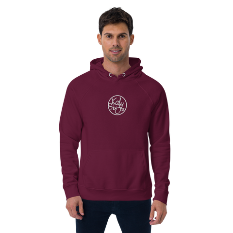 KalySixOne - Unisex-Bio-Raglan-Hoodie mit Stick