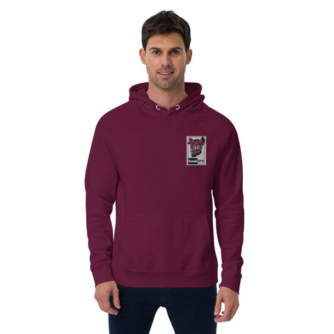 BambiDTV - Herren-Raglan-Hoodie aus Biobaumwolle mit Stick