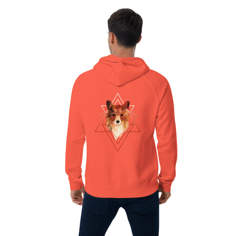 Ferox_K - Unisex-Bio-Raglan-Hoodie mit Druck