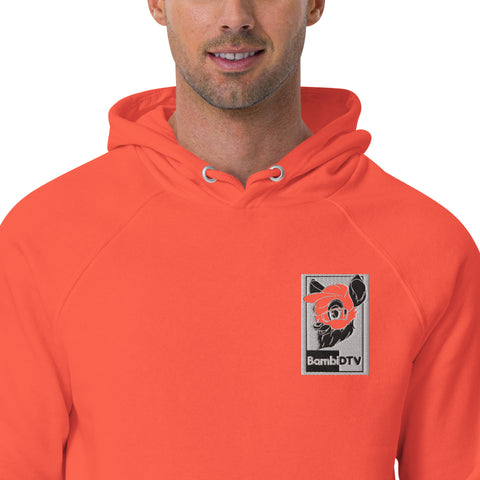 BambiDTV - Herren-Raglan-Hoodie aus Biobaumwolle mit Stick