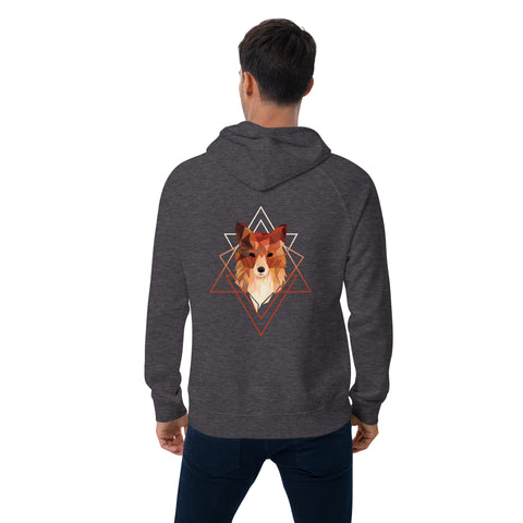 Ferox_K - Unisex-Bio-Raglan-Hoodie mit Druck